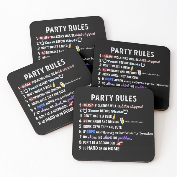 Item preview, Party Rules designed and sold by GlowinUp Shop.