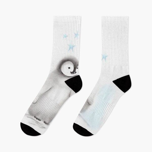 Item preview, Cute couple of starry eyed Penguins holding hands designed and sold by MindChirp.
