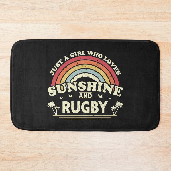 Item preview, Rugby Graphic. Just A Girl Who Loves Sunshine And Rugby Design designed and sold by PackAPunch.