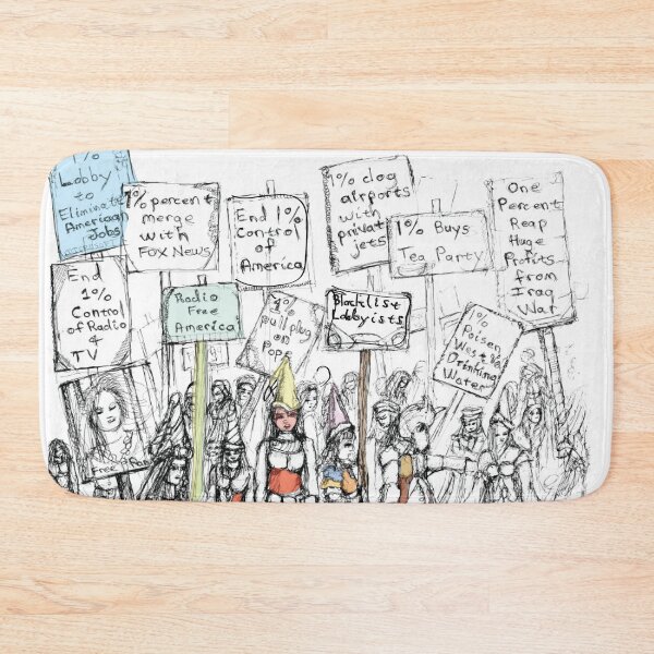 Item preview, Occupy Wall Street Political Coloring Poster, TeresaTown at Redbubble, 2020 designed and sold by Mark Stansberry.
