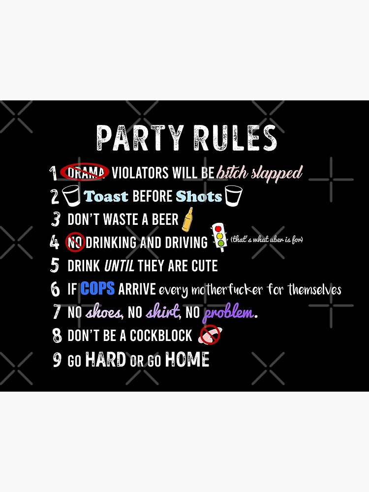 Party Rules Art Board Print