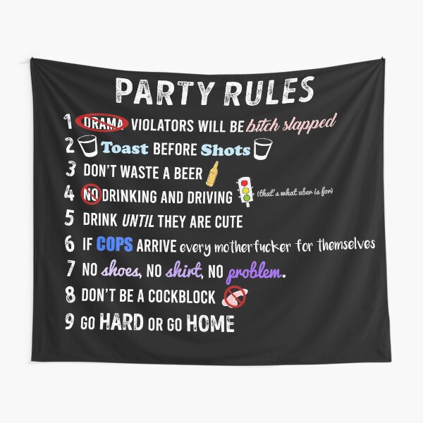 Party Rules Tapestry