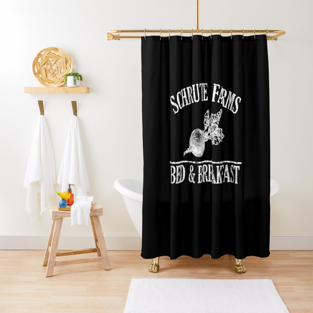 Schrute Farms Sweatshirt | Schrute Farms Hoodie Shower Curtain