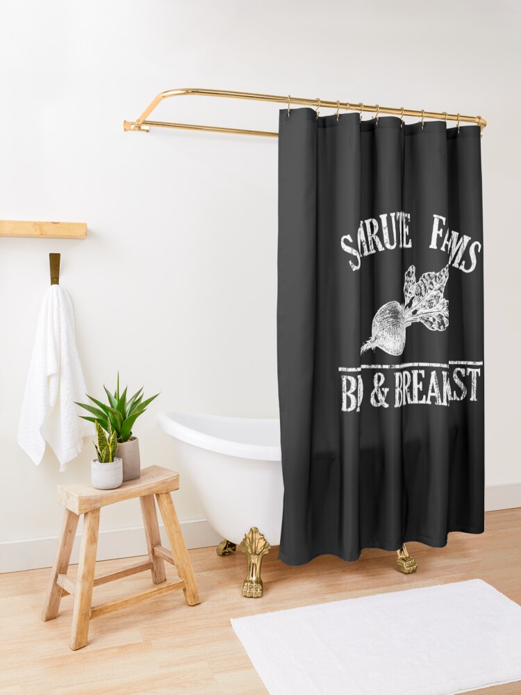 Alternate view of Schrute Farms Sweatshirt | Schrute Farms Hoodie Shower Curtain