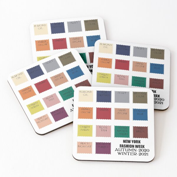 Item preview, ALL THE COLORS  NAMED FROM  New York Fashion Week Autumn - Winter 2020 - 2021 LITTLE STAMPS designed and sold by ozcushions.