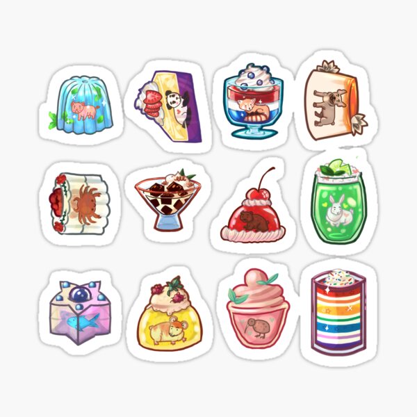 Jello Friends Animals Sticker Pack Sticker