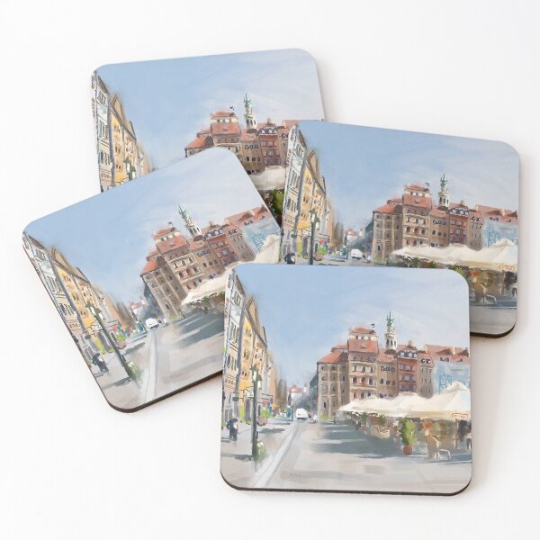 Item preview, Warsaw's Old Town Market Square - Painting | Art by Eliott Cha'coco designed and sold by Eliott Sontot.