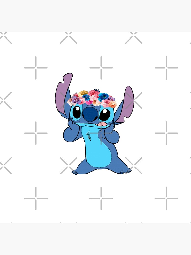 Stitch from Lilo and Stitch with flower crown