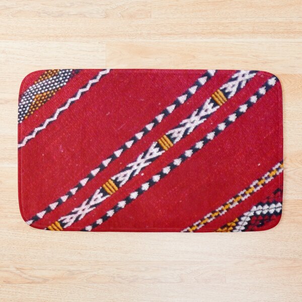 Item preview, SEMARA 1 carpet Morocco Berber crafts tradition red pattern woven wool decoration designed and sold by dragonemma.