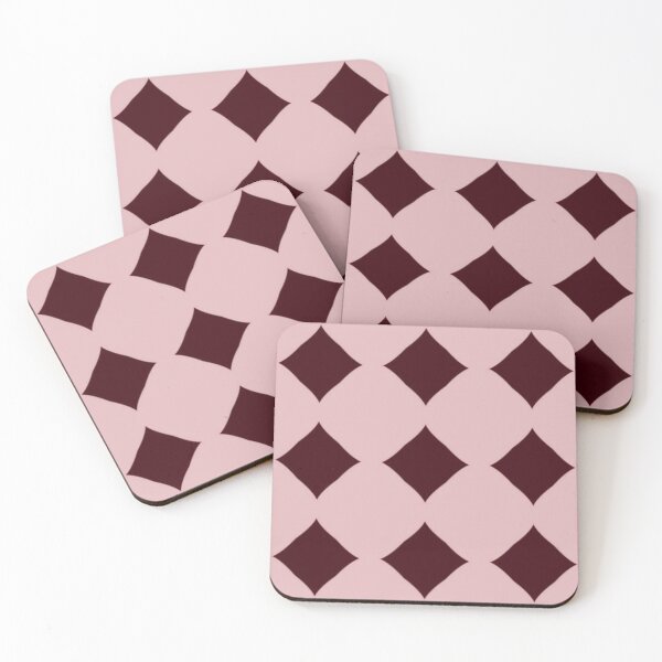 Item preview, Black and Pink Diamond Pattern designed and sold by Poetic Patterns Studio.