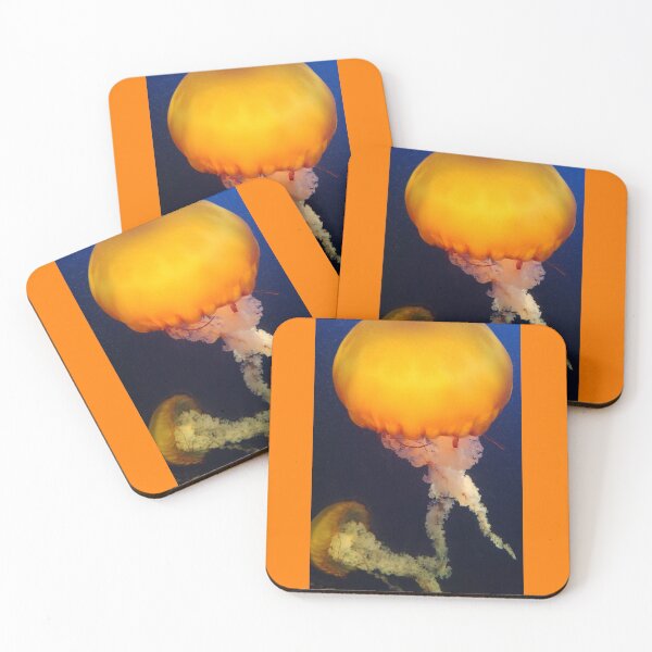 Item preview, Bulbous orange jellyfish float designed and sold by time-fox.