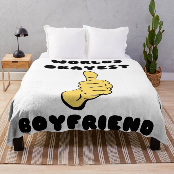 Item preview, Worlds Okayest Boyfriend Hilarious Valentines Loving Text Quote Graphic designed and sold by DoctorParanoid.