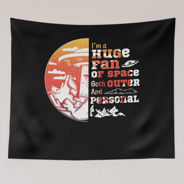 Item preview, Space Shirt I'm a Huge Fan of Space Both Outer and Personal T-Shirt designed and sold by simplytldr.