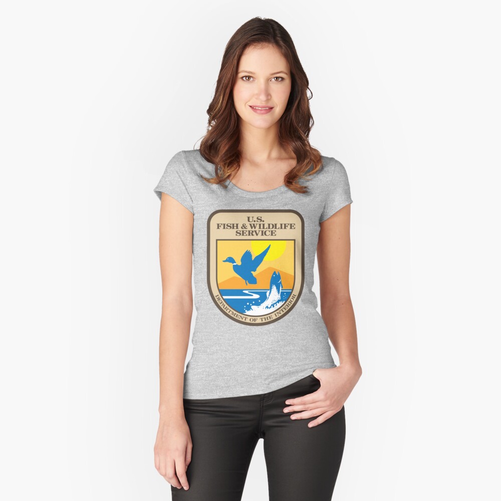 Item preview, Fitted Scoop T-Shirt designed and sold by threeampersands.