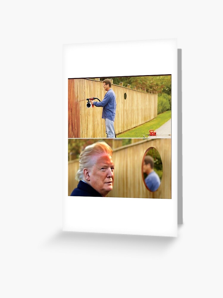 Hilarious Trump Spray Tan Meme Shirt Greeting Card By Sikhlal Redbubble