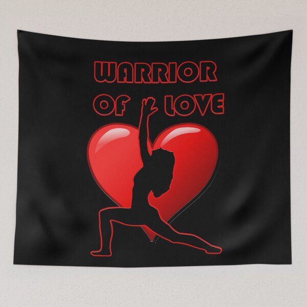 Item preview, Yoga Lovers' Warrior of Love Design designed and sold by Sacred-Power.