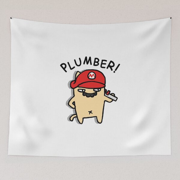 Item preview, Cat Hero The Red Plumber designed and sold by therealsadpanda.