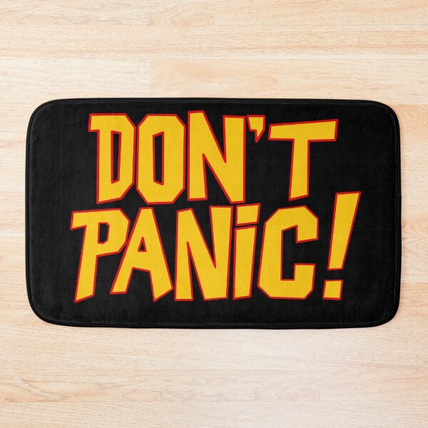 Item preview, Don't Panic! (Yellow w/ Outline) designed and sold by willHartnell1.