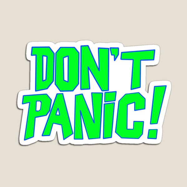 Don't Panic- HHGG iPhone Case for Sale by doomBotKV