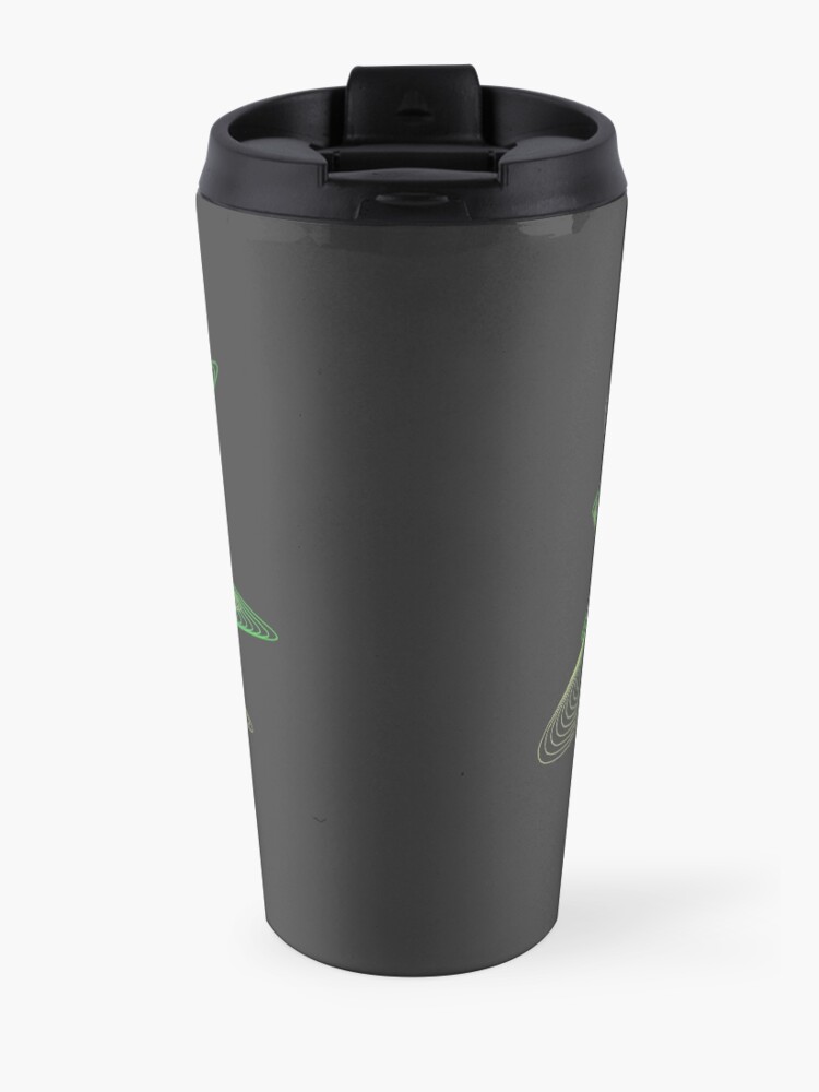 Alternate view of Mike Balance green logo Travel Coffee Mug