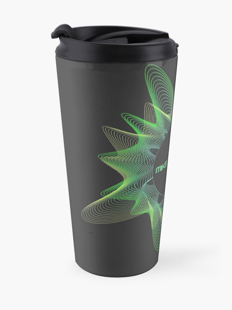 Alternate view of Mike Balance green logo Travel Coffee Mug