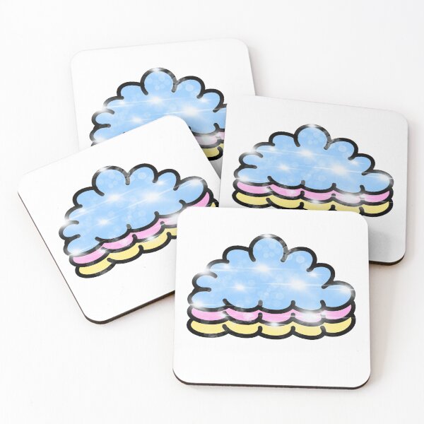 Item preview, Stacked pastel clouds glitter designed and sold by ElleHodge.