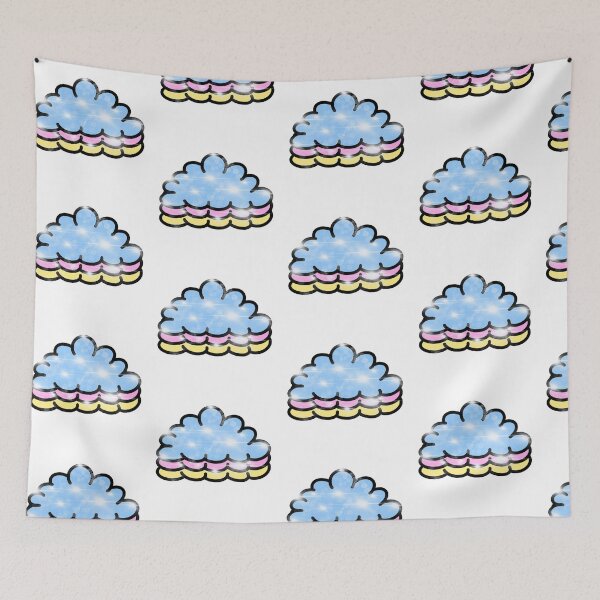 Item preview, Stacked pastel clouds glitter designed and sold by ElleHodge.