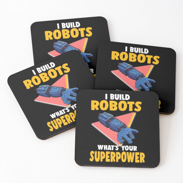 Item preview, I build robots robot geek technology robo gift designed and sold by redshirtz.
