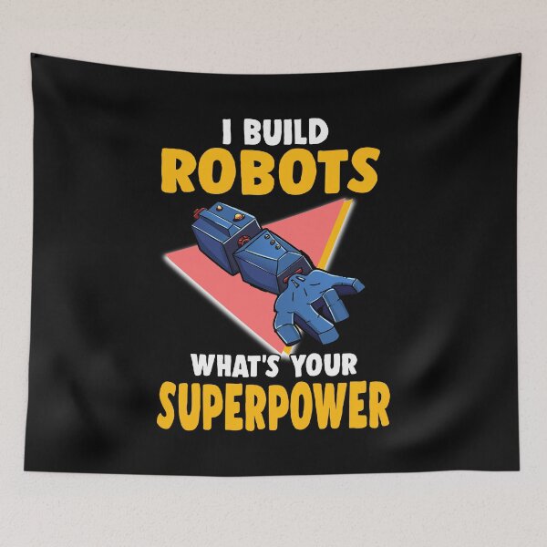 Item preview, I build robots robot geek technology robo gift designed and sold by redshirtz.