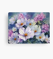 Cosmos and Phlox Canvas Print