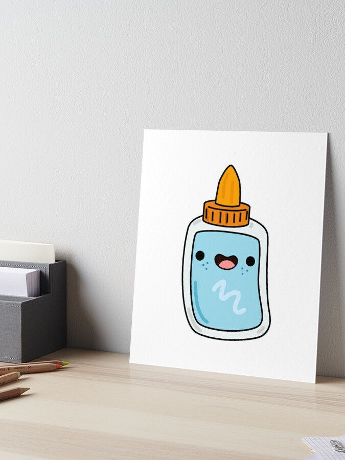 Kawaii Glue Bottle Art Board Print for Sale by kawaiilife