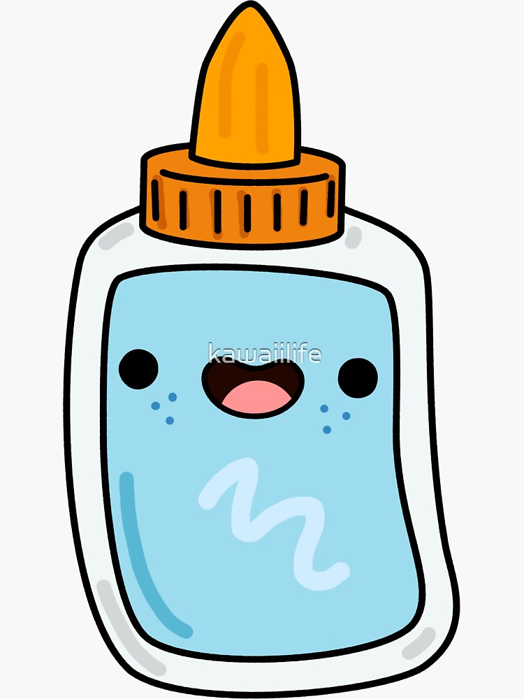 Kawaii Glue Bottle Sticker for Sale by kawaiilife