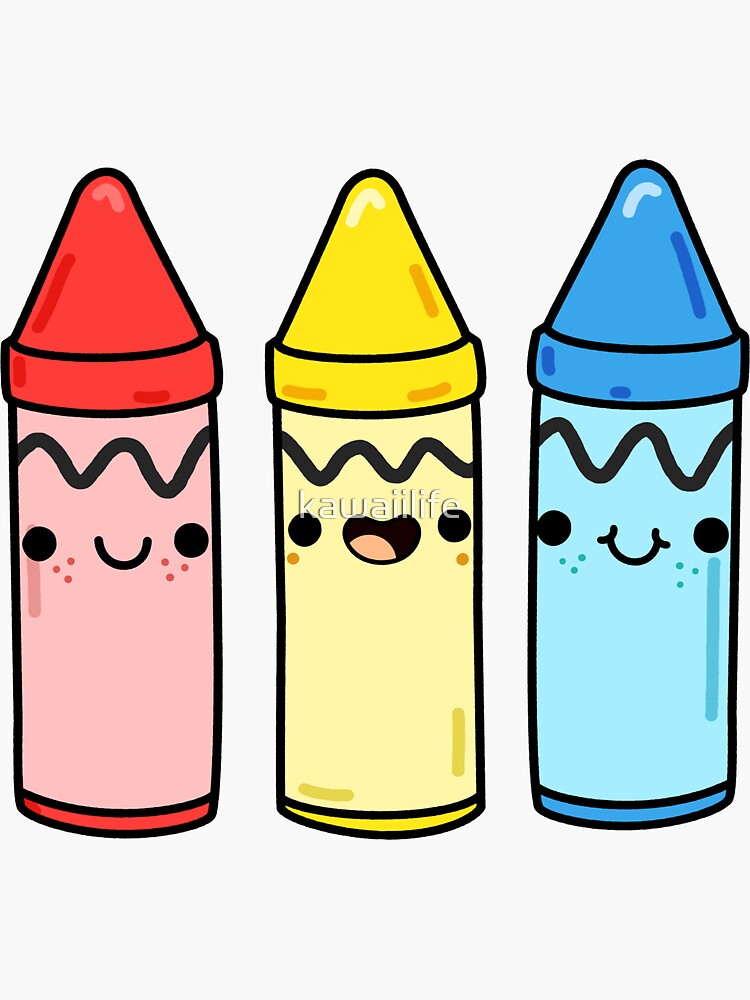 Kawaii Crayons | Sticker