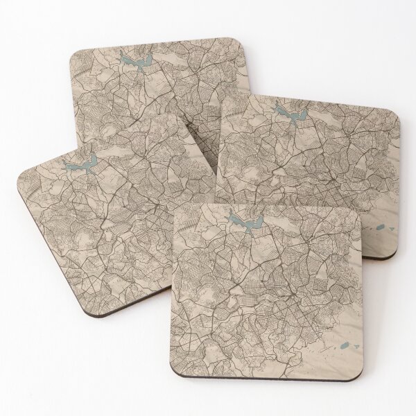Item preview, Belo Horizonte Sepia Map designed and sold by CPTVDesign.