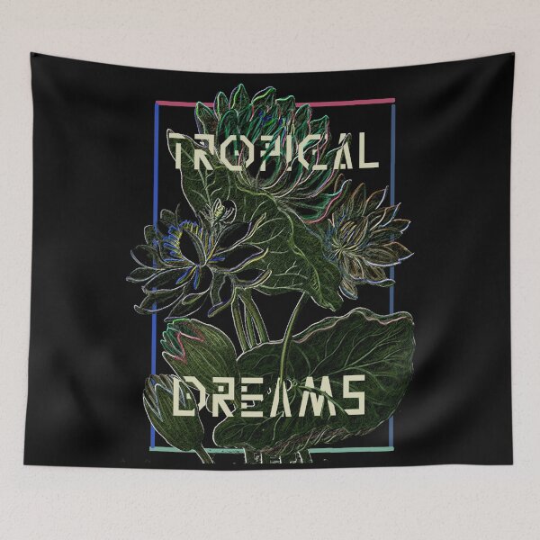 Aperçu de l'œuvre Tropical Dreams - Summer Tropical Leaf créée et vendue par EightWinds.