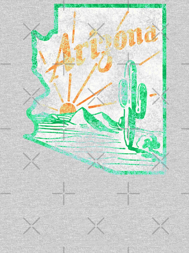 Arizona Cactus Vintage Travel Decal T Shirt For Sale By Hilda74 Redbubble Arizona T Shirts 2801