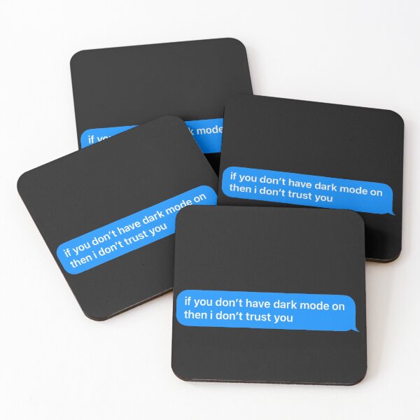 Item preview, dark mode text message bubble designed and sold by Jada Fontanez.