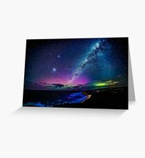 Bells Beach Aurora Australis Greeting Card