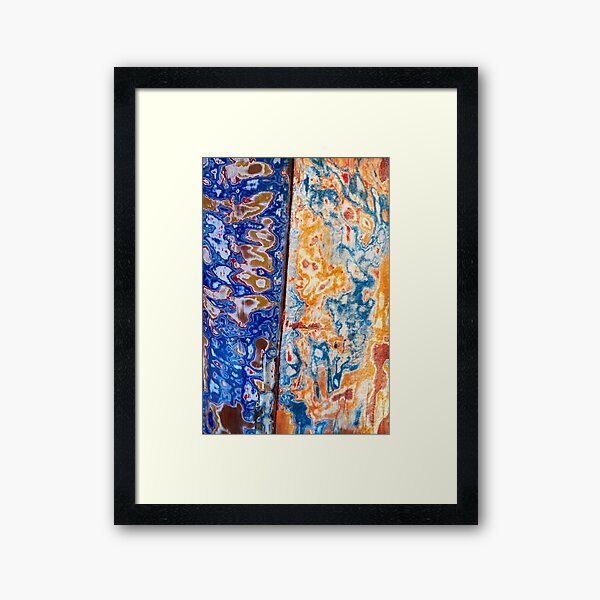 Rust Patterns Framed Art Print