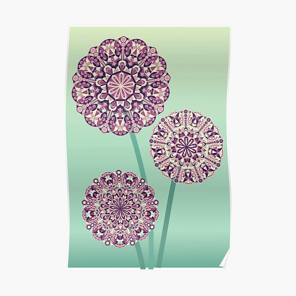 morning flowers Poster