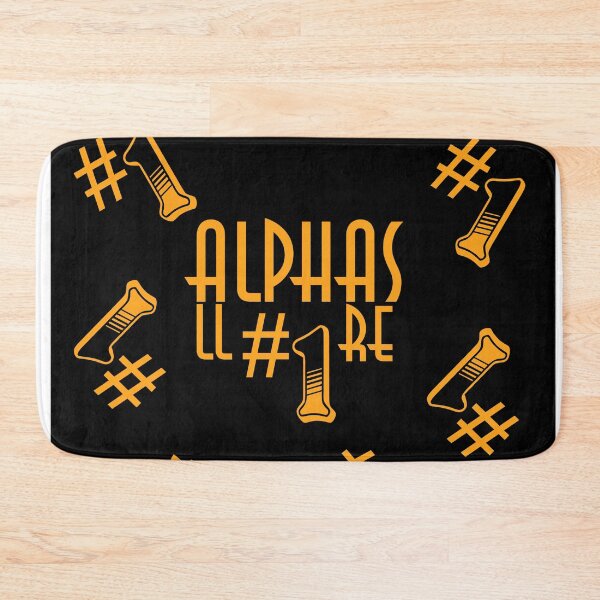 Item preview, All Alphas Are #1 Typography Graphic Design designed and sold by Xzendor7 Digital Art Creations.