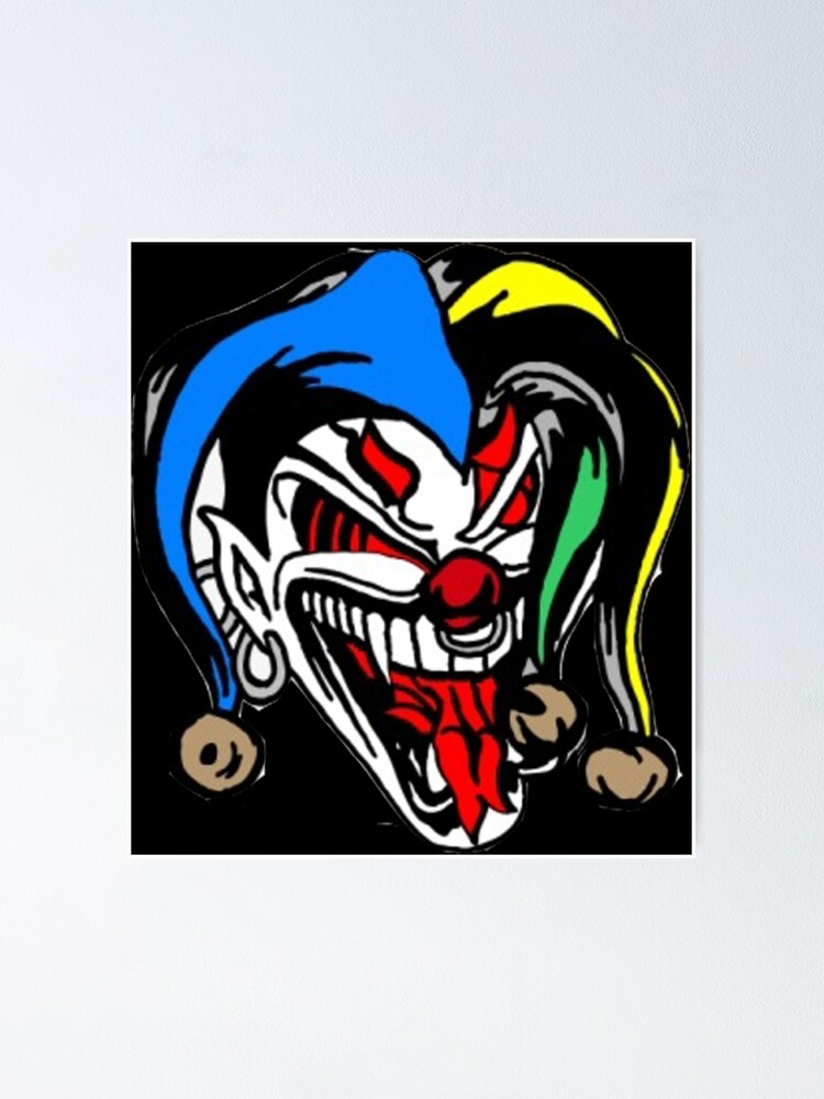 Joker Face Paint Poster By Khanchoice Redbubble