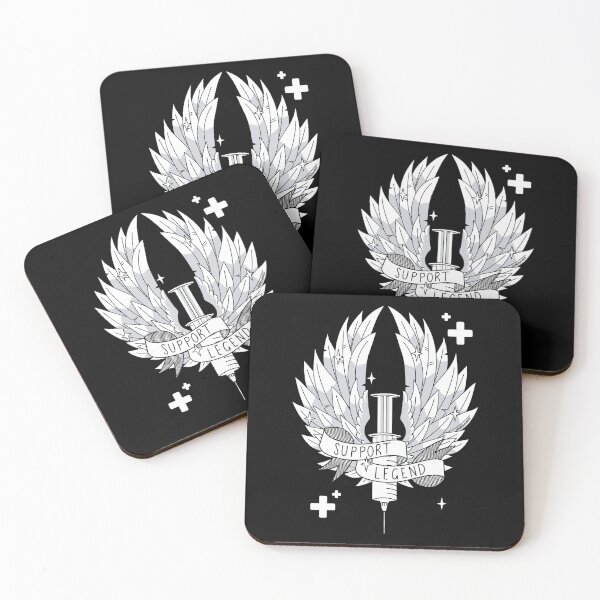 Item preview, Support Legend Gamer Black White Syringe Wings designed and sold by JessicaAmber.