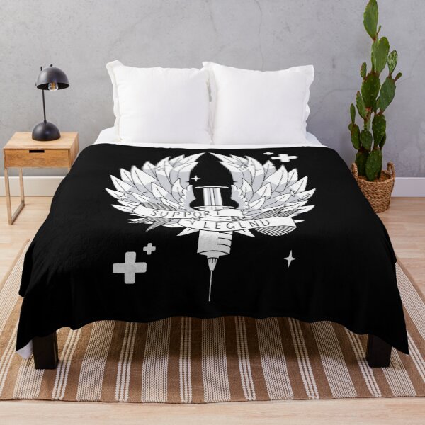 Item preview, Support Legend Gamer Black White Syringe Wings designed and sold by JessicaAmber.