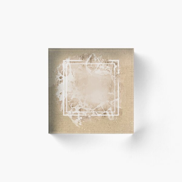 Sqaure illustration Acrylic Block