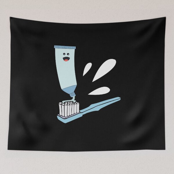 Item preview, Toothbrush toothpaste meme funny dentist gift designed and sold by redshirtz.