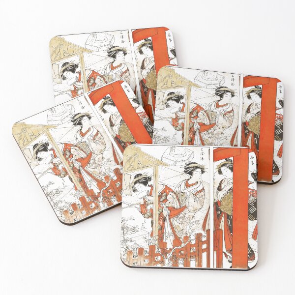 Item preview, Japanese Courtesans (Oiran) Visiting a Shrine designed and sold by themewbert.