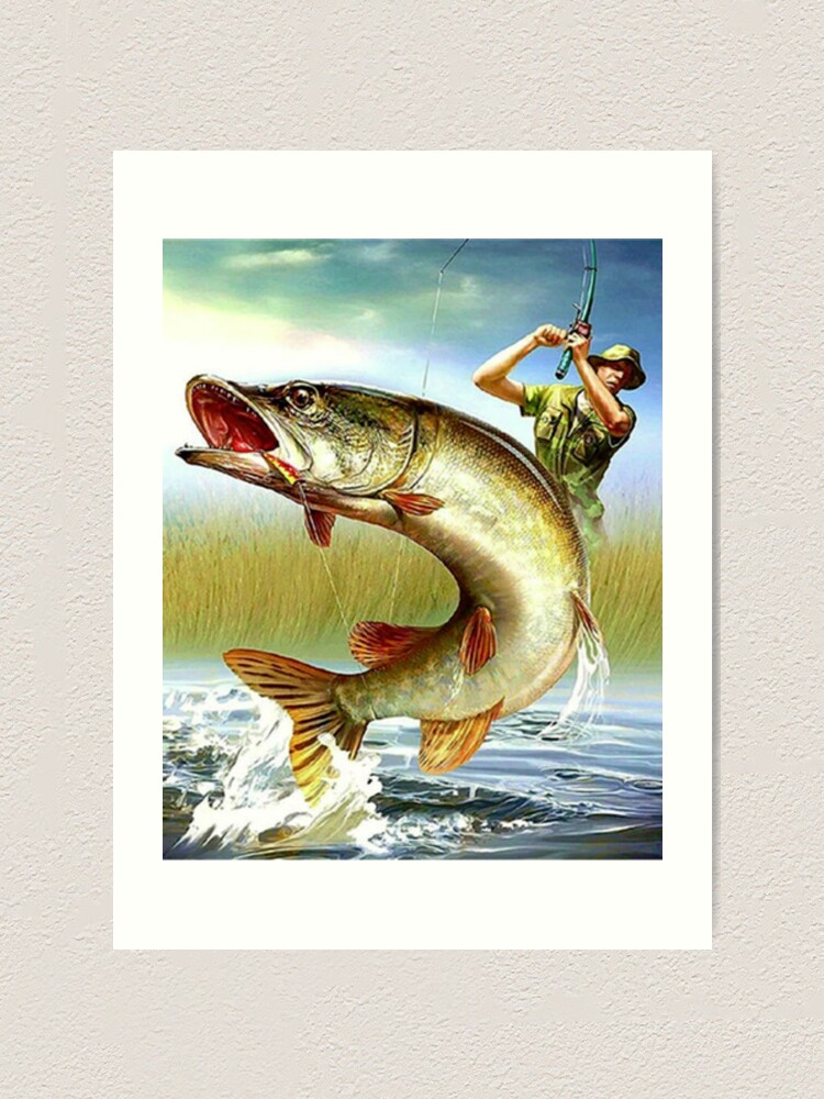Hunting Fishing Magazine 1936 - paintings - Digital Art, Sports & Hobbies,  Fishing - ArtPal