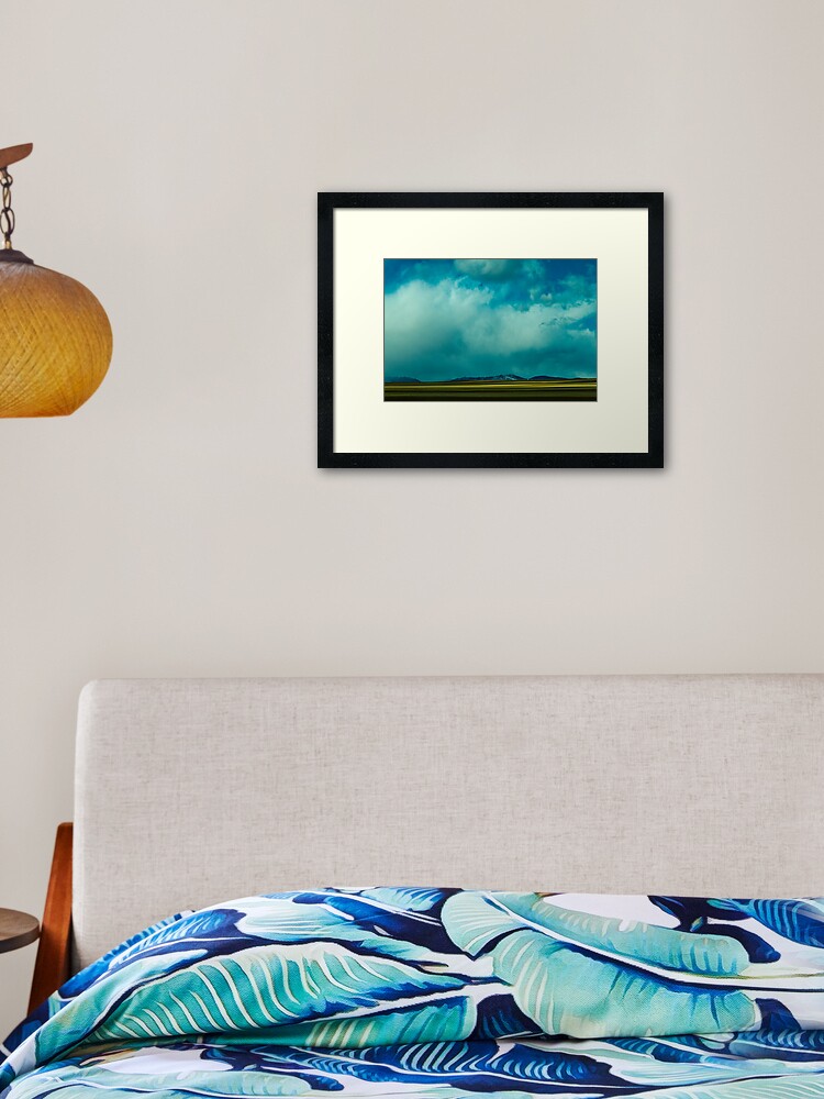 Thumbnail 2 of 7, Framed Art Print, Storm Across Moves Across The Plains designed and sold by nikongreg.