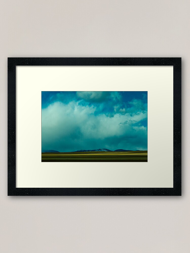 Alternate view of Storm Across Moves Across The Plains Framed Art Print